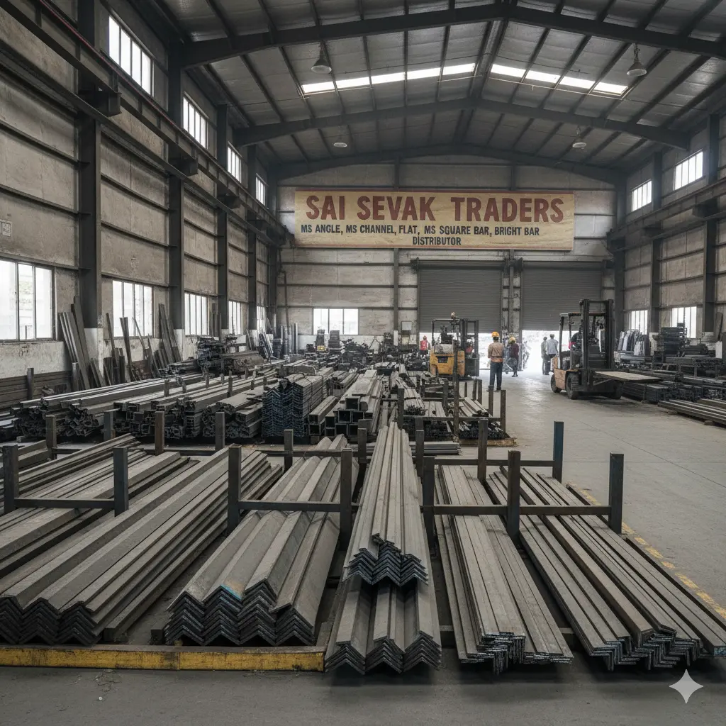 trusted supplier of MS Angles, Channels, Flats, Square & Bright Bars in Bhopal