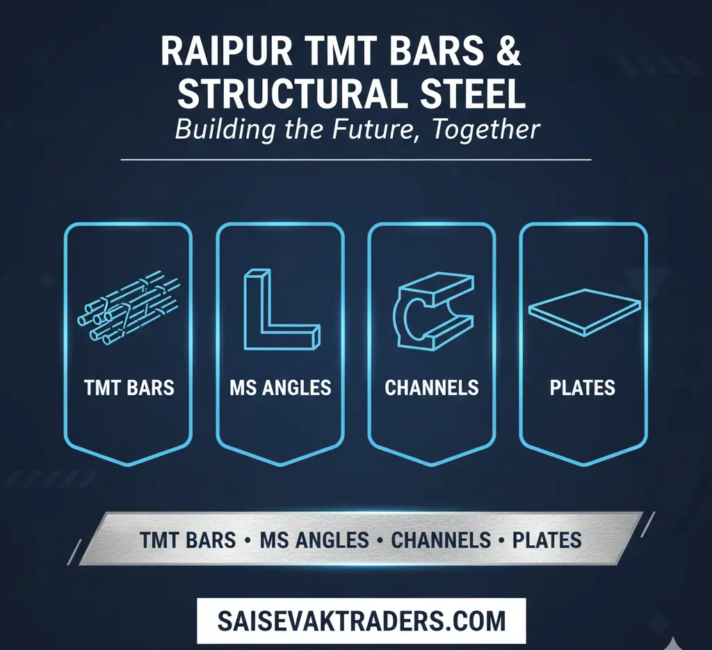 Raipur TMT Bars & Structural Steel | MS Angles, Channels & Plates