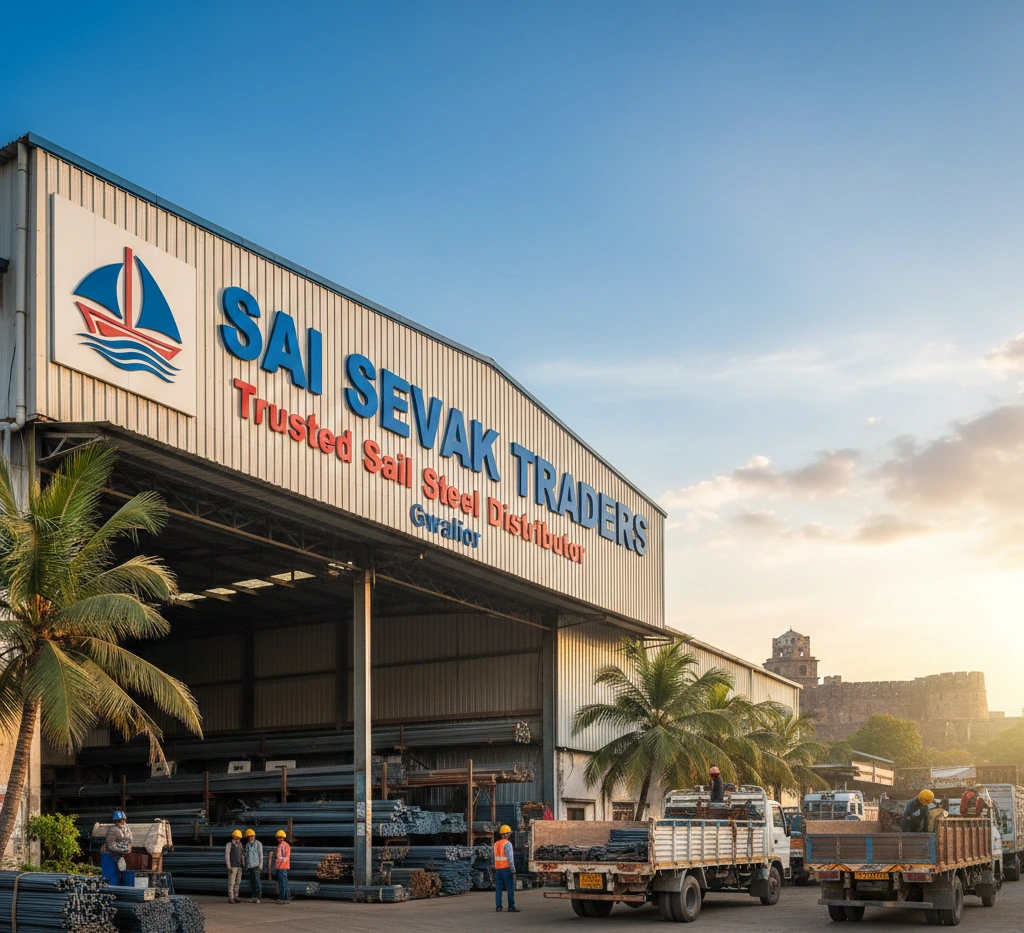 Sail steel distributor in Gwalior