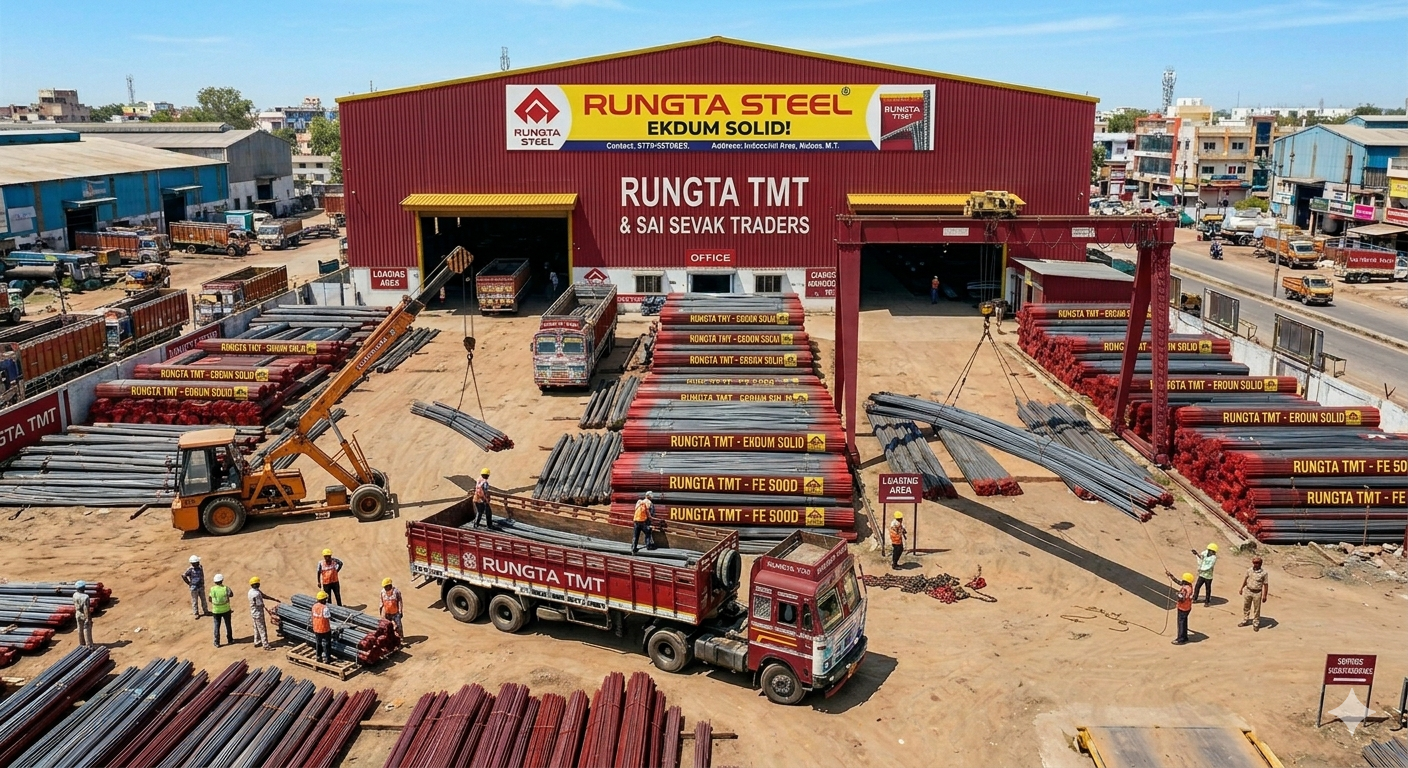 RUNGTA TMT BAR PRICE 12 APRIL 2026 in BHOPAL, INDORE, JABALPUR (MADHYA PRADESH)9301082659